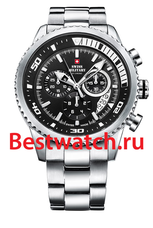 Часы Swiss Military Кварцевые хронографы SM34042.01